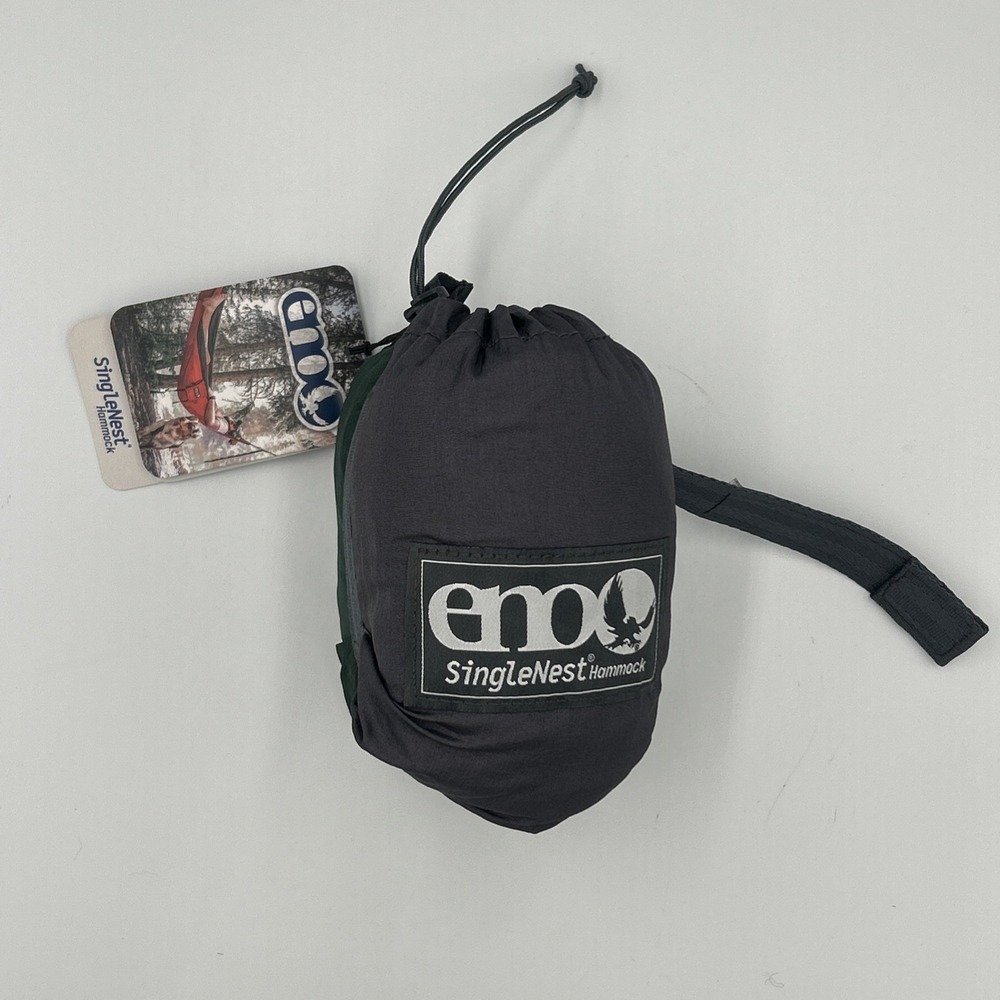 ENO SingleNest Hammock Forest/Charcoal Camping Hiking Outdoors